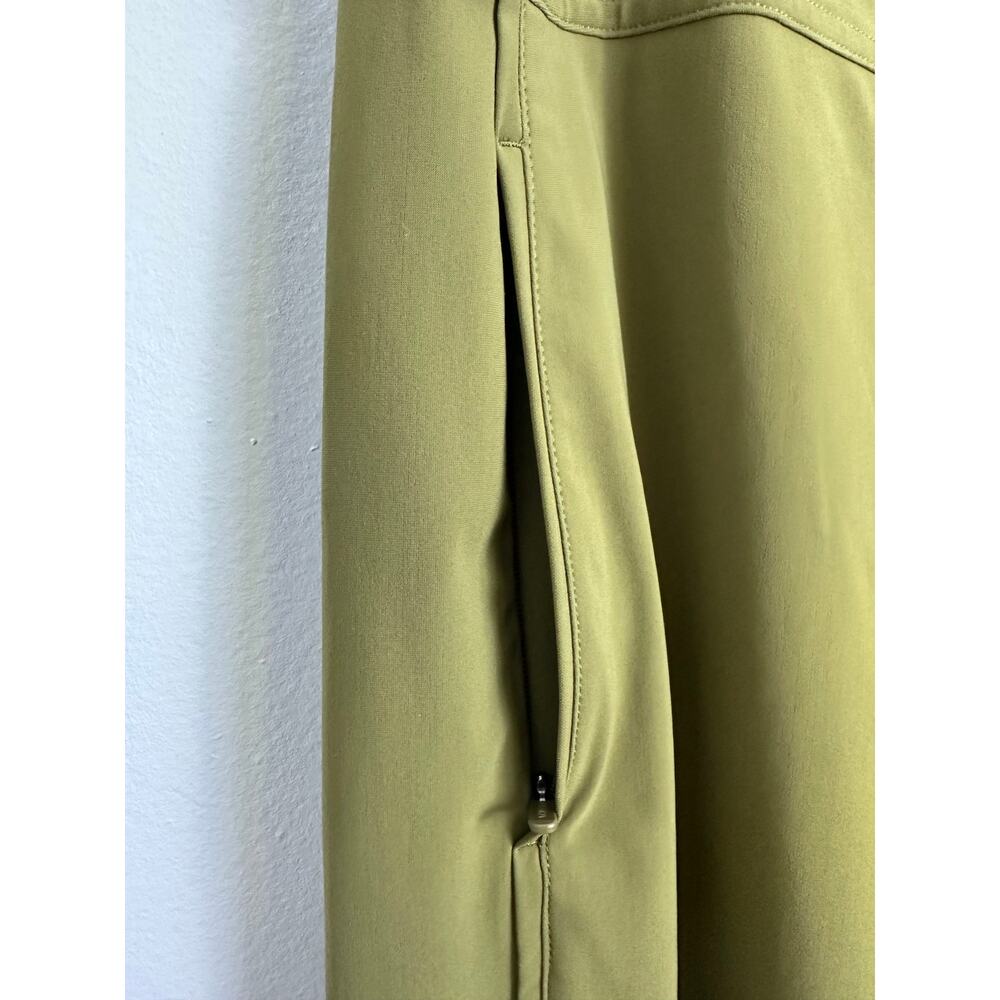 Athleta Cosmic Wide Leg Pant 10P Acacia Olive Green High Rise Travel Slacks EUC - Picture 6 of 11